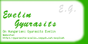 evelin gyurasits business card